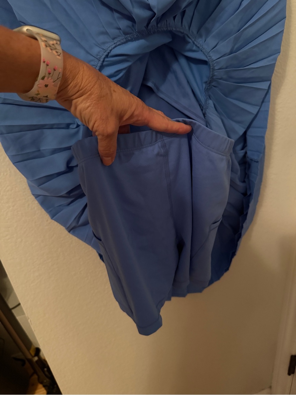 all in motion Light Blue Skater Skirt - Picture 6 of 8